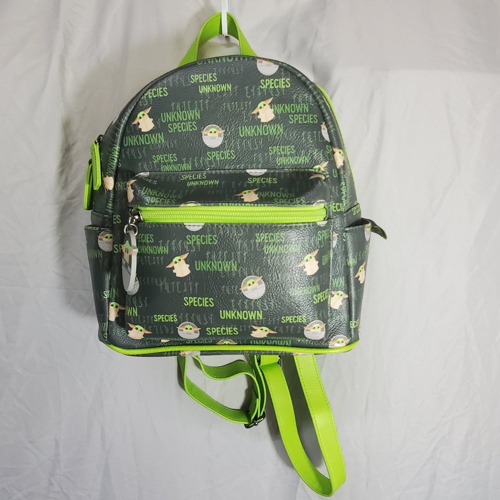 Star Wars The Mandalorian Grogu Baby Yoda Mini Backpack Species Unknown Green